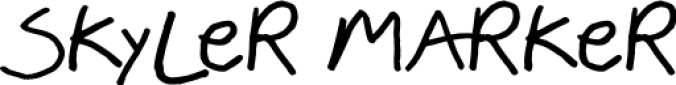 Skyler Marker Font Preview