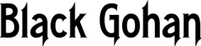 Black Goha Font Preview