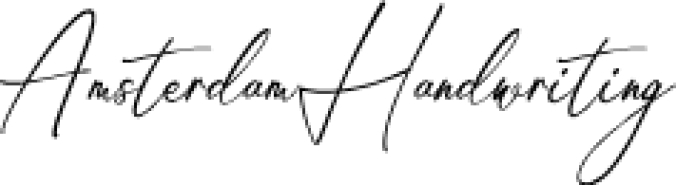 Amsterdam Handwriting Font Preview