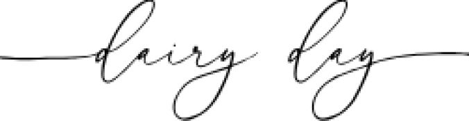 Dairy day Font Preview