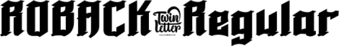 ROBACK Font Preview