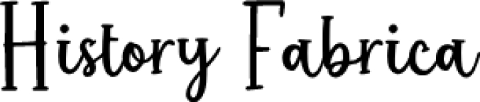 History Fabrica Font Preview