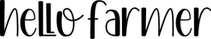 Hello farmer Font Preview