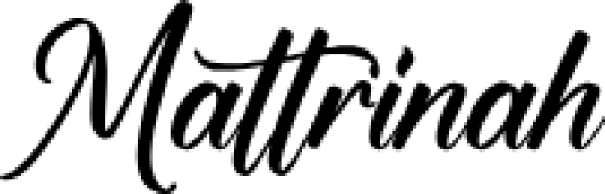Mattrinah Font Preview