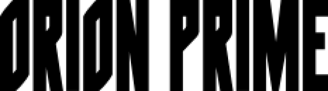Orion Prime Font Preview
