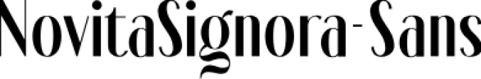 Novita Signora Sans Font Preview