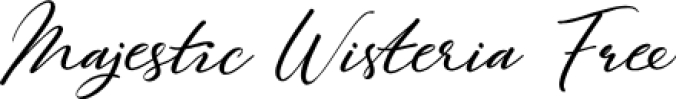 Majestic Wisteria Font Preview