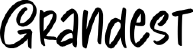 Grandes Font Preview