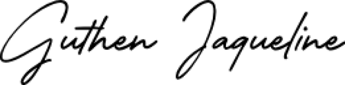 Guthen Jaqueline Font Preview