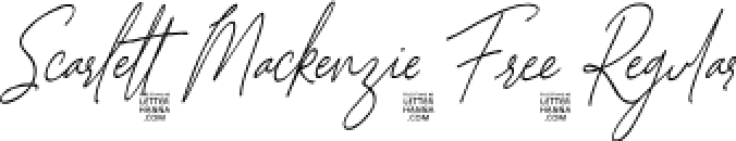 Scarlett Mackenzie Font Preview