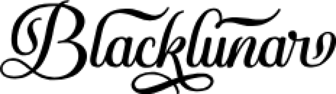 Blacklunar Font Preview