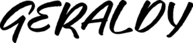 GERALDY Font Preview