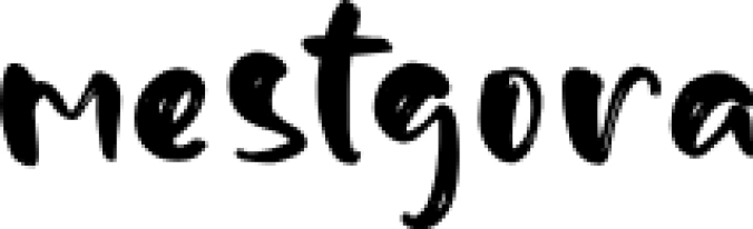 Mestgora Font Preview