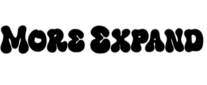 More Expand Font Preview