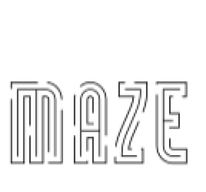 Maze Font Preview