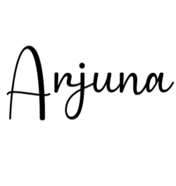 Arjuna Font Preview