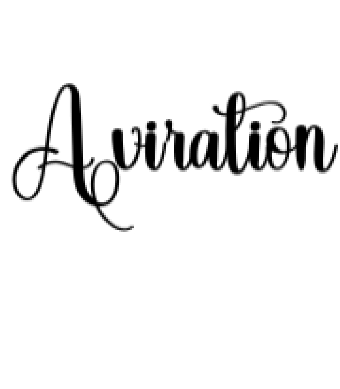 Aviration Font Preview