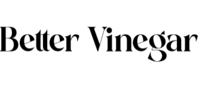 Better Vinegar Font Preview