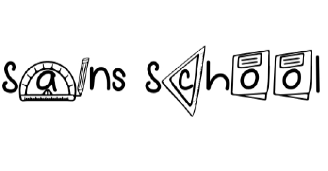 Sains School Font Preview