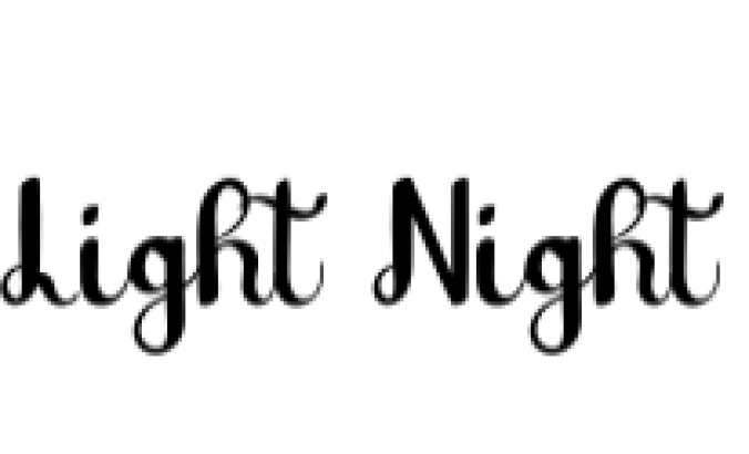 Light Night Font Preview