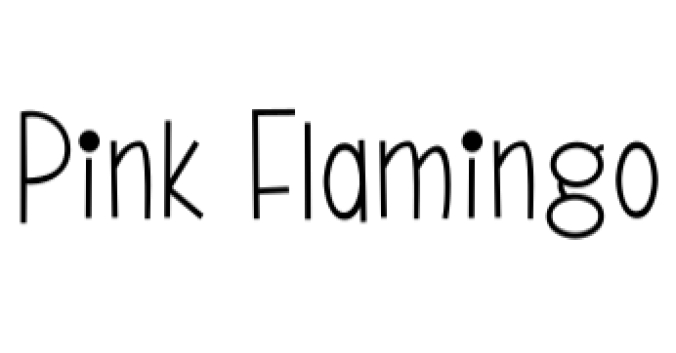 Pink Flamingo Font Preview