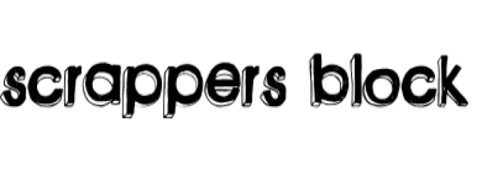 Scrappers Block Font Preview