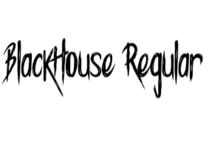Black House Font Preview