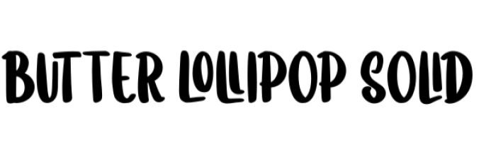 Butter Lollipop Font Preview