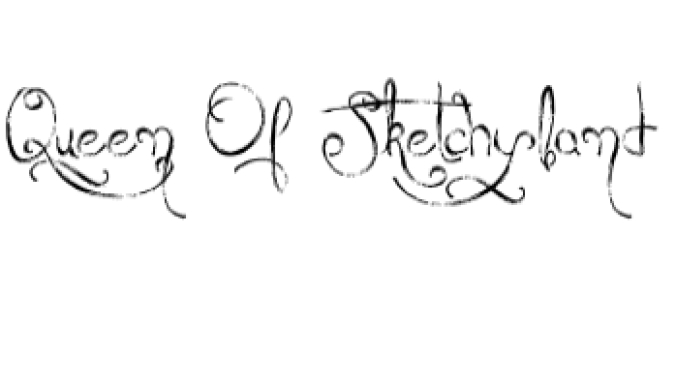 Queen of Sketchyland Font Preview