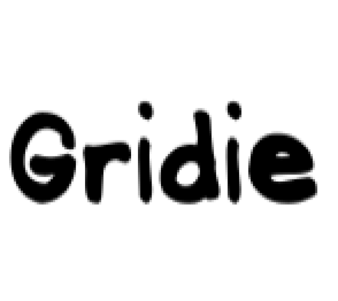 Gridie Font Preview