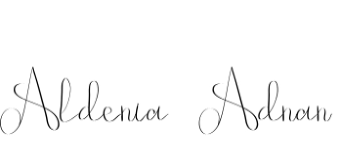 Aldenia Adnan Font Preview