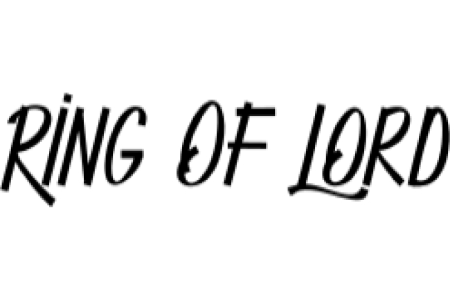 Ring of Lord Font Preview