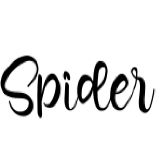 Spider Font Preview