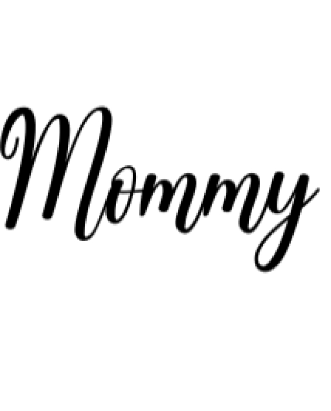 Mommy Font Preview