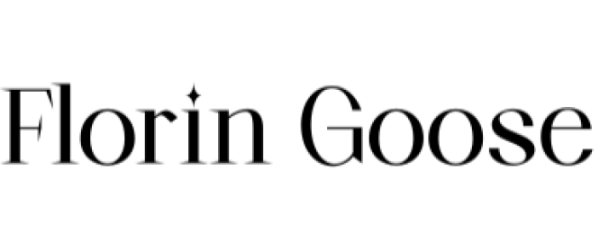 Florin Goose Font Preview