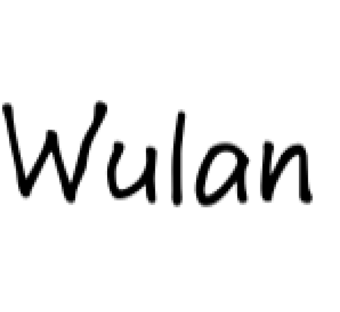 Wulan Font Preview