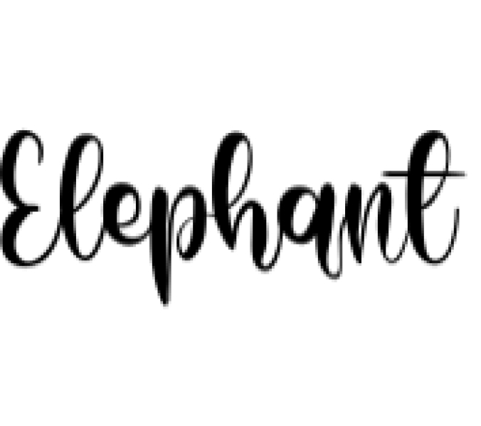 Elephant Font Preview