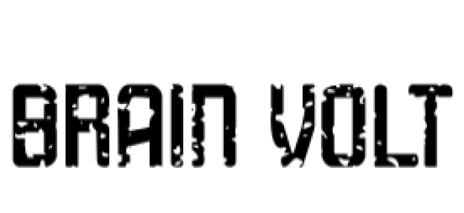 Brain Volt Font Preview