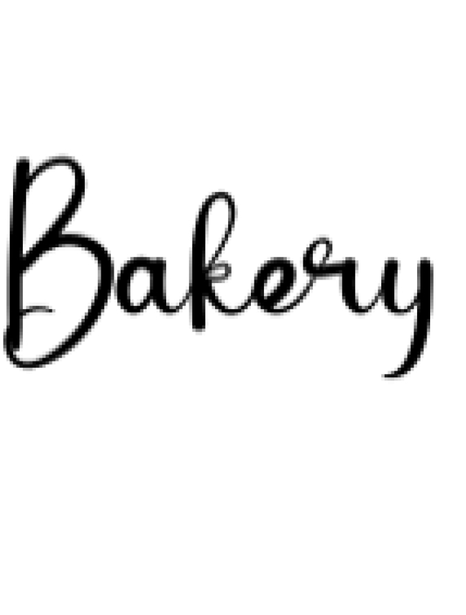 Bakery Font Preview
