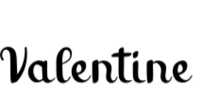 Valentine Font Preview