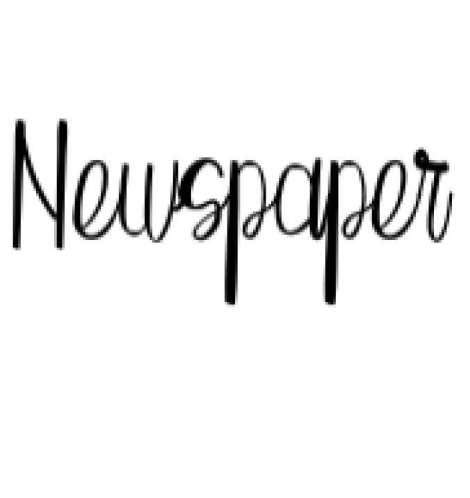 Newspaper Font Preview
