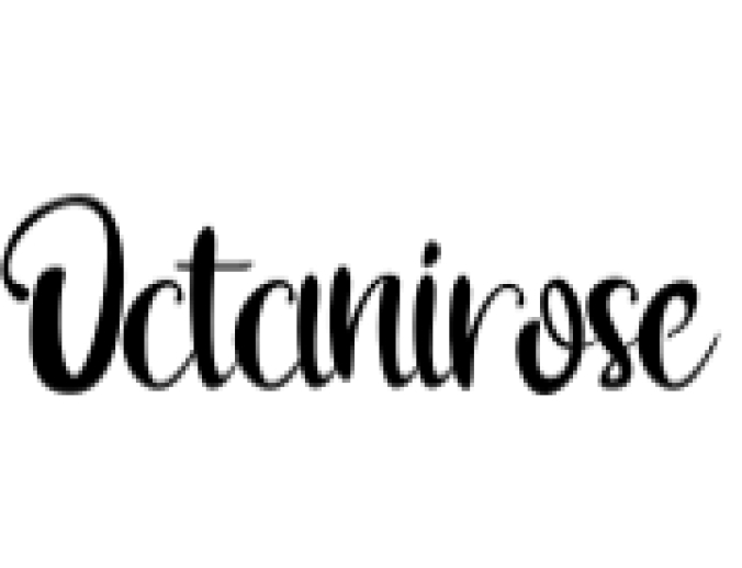 Octanirose Font Preview