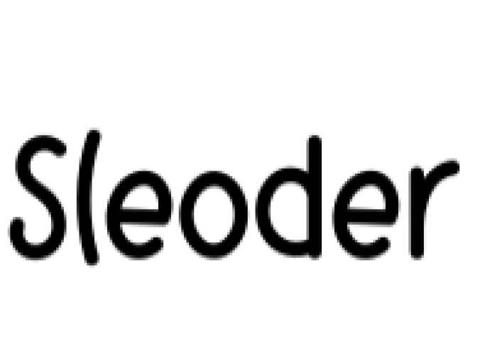 Sleoder Font Preview