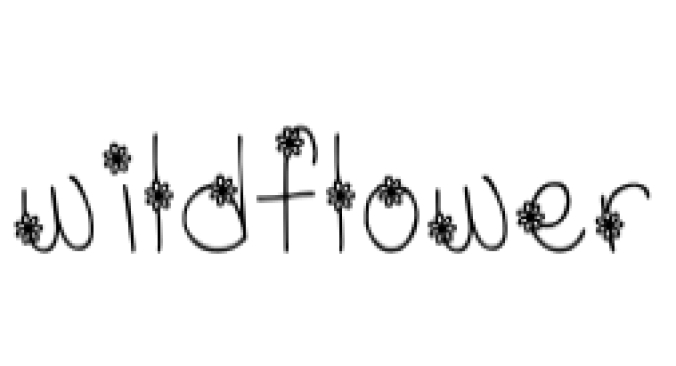 Wildflower Font Preview