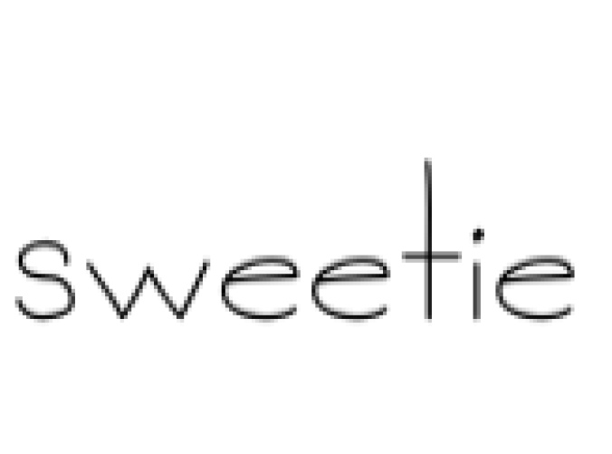 Sweetie Font Preview