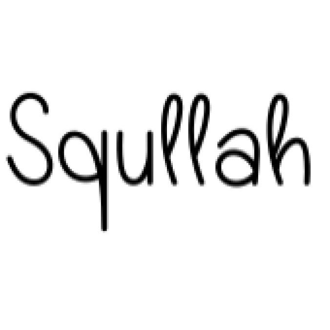 Squllah Font Preview