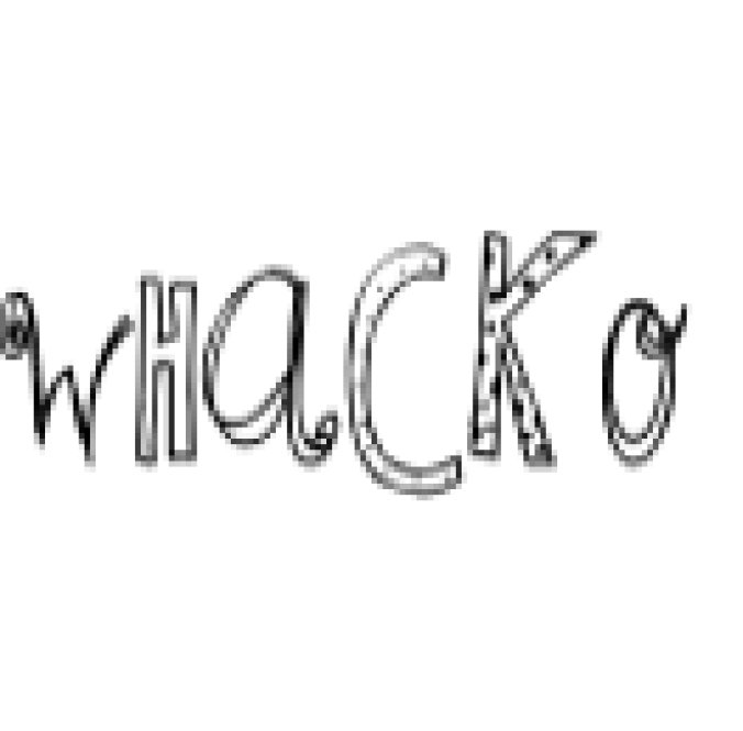 Whacko Font Preview