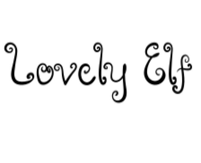 Lovely Elf Font Preview