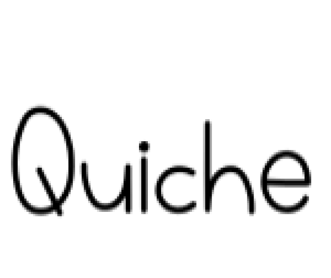 Quiche Font Preview
