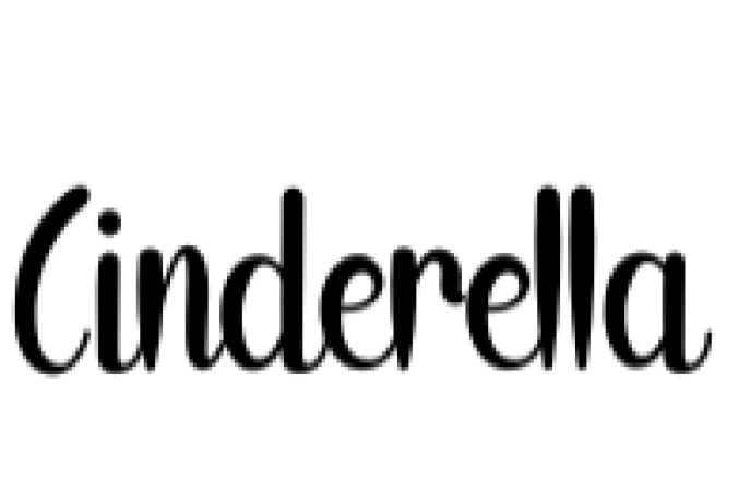 Cinderella Font Preview